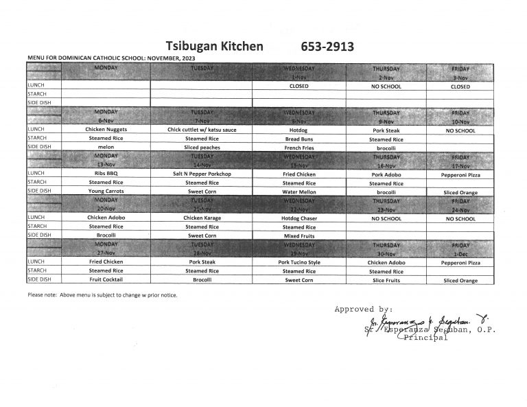 cafeteria-menu-november-2023-dominican-catholic-school