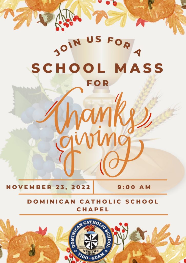 Thanksgiving Mass Dominican Catholic School